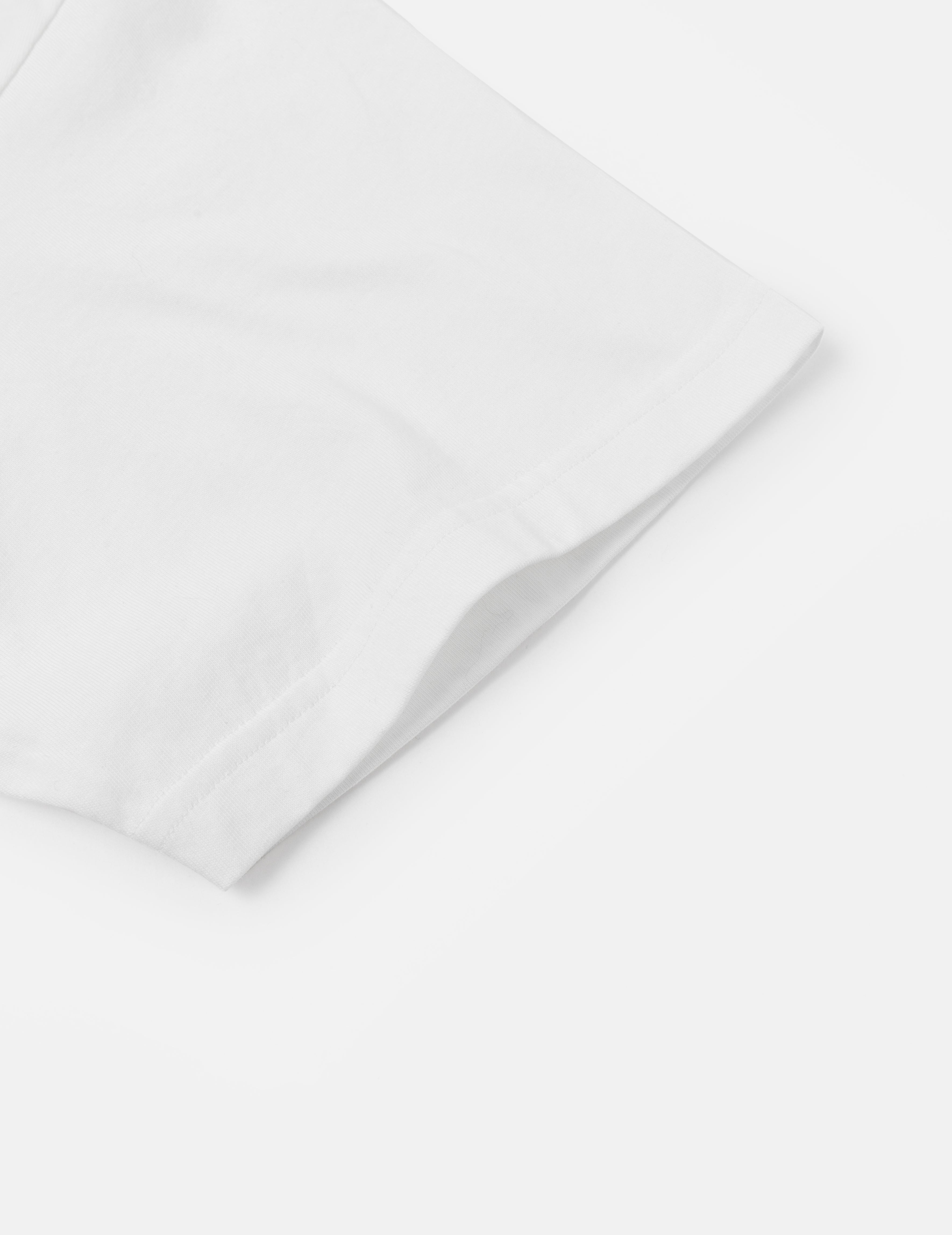 Seagull Embroidery Stitching Pocket Relax Fit T-Shirt