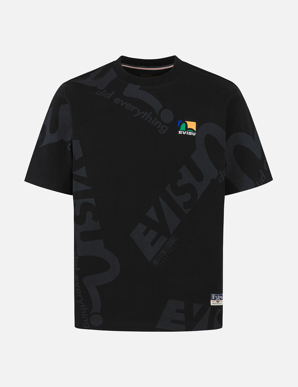 Allover Logo and Seagull Print Regular Fit T-Shirt