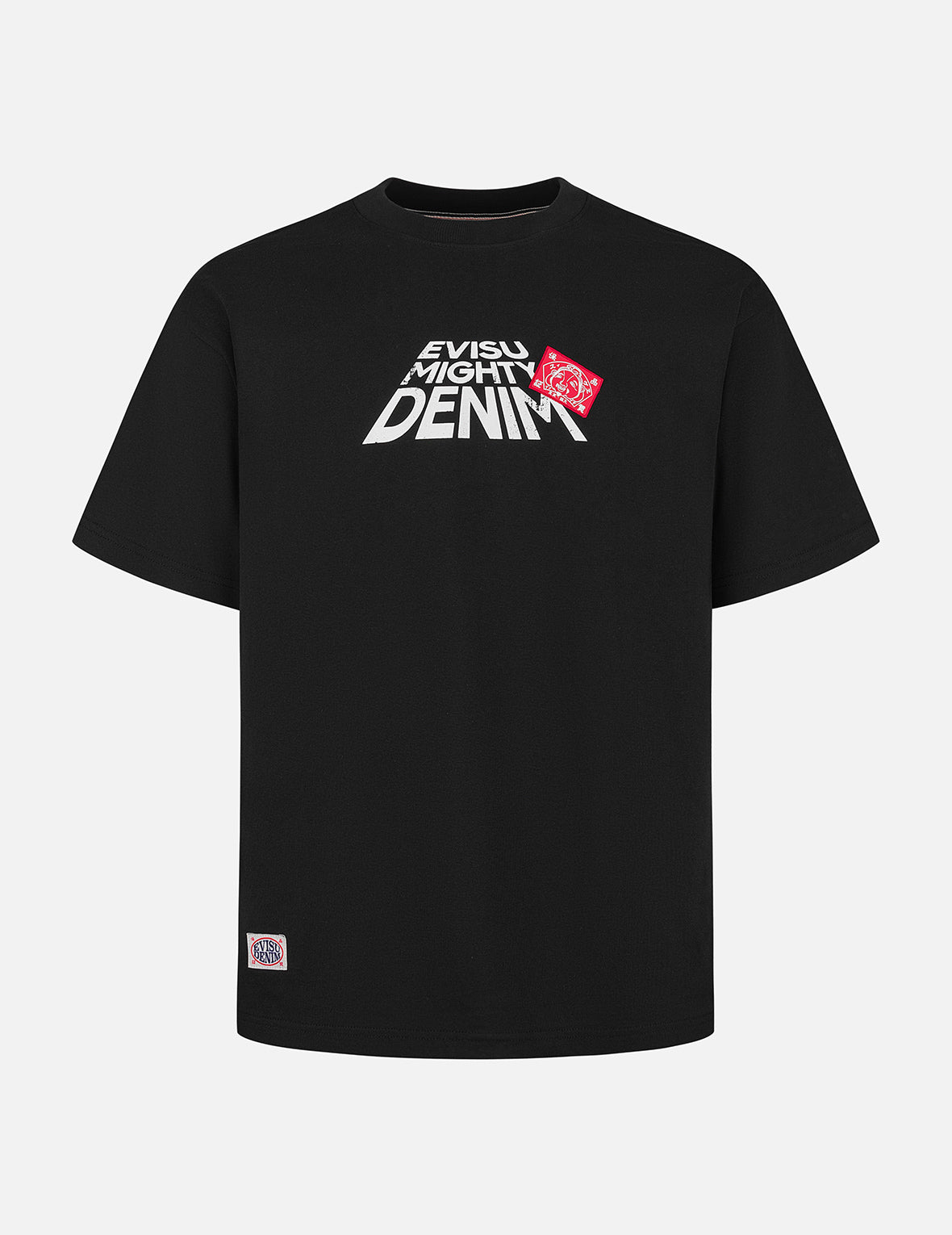 Seagull and Slogan Print Relax Fit T-shirt