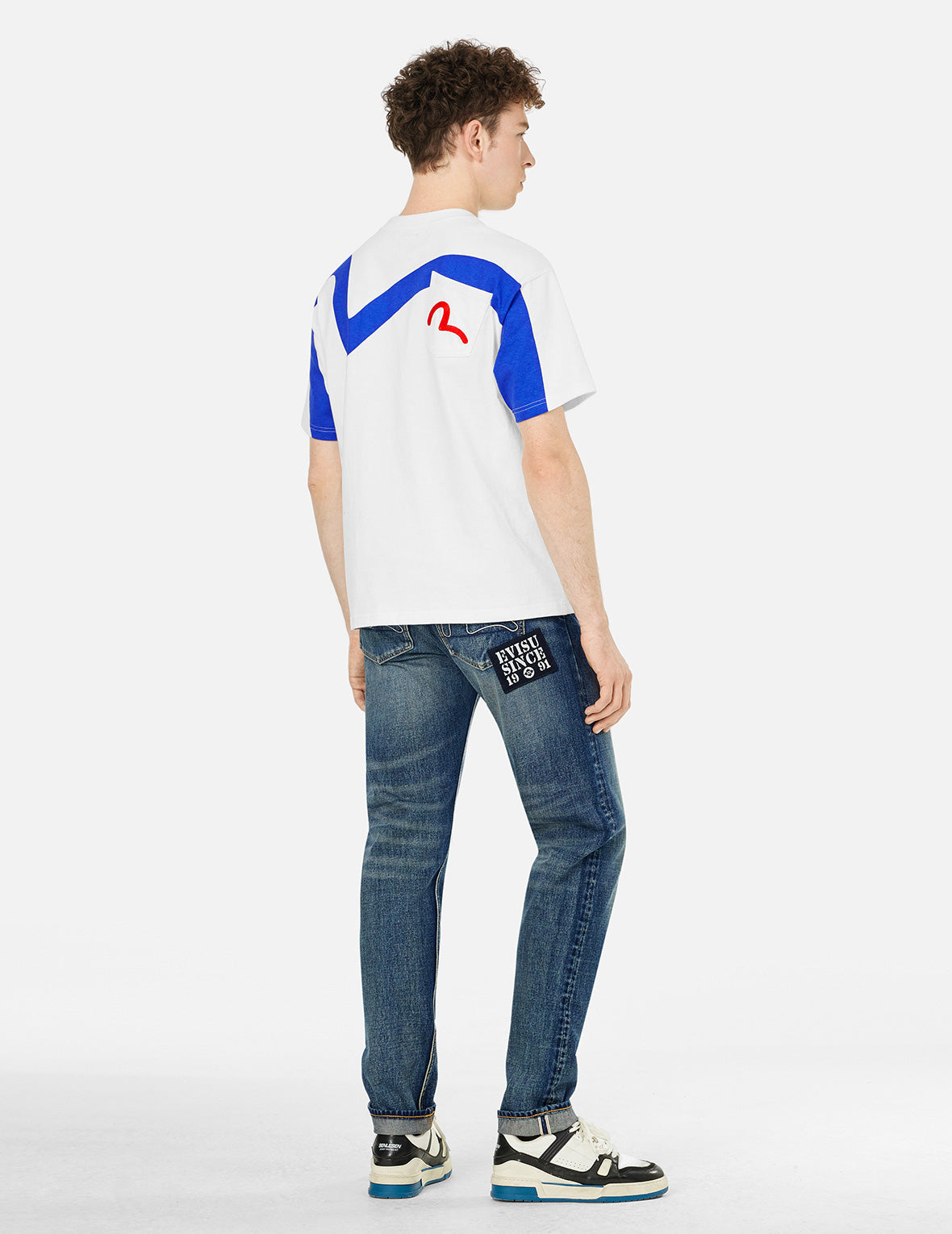 Seagull and Slogan Print Relax Fit T-shirt