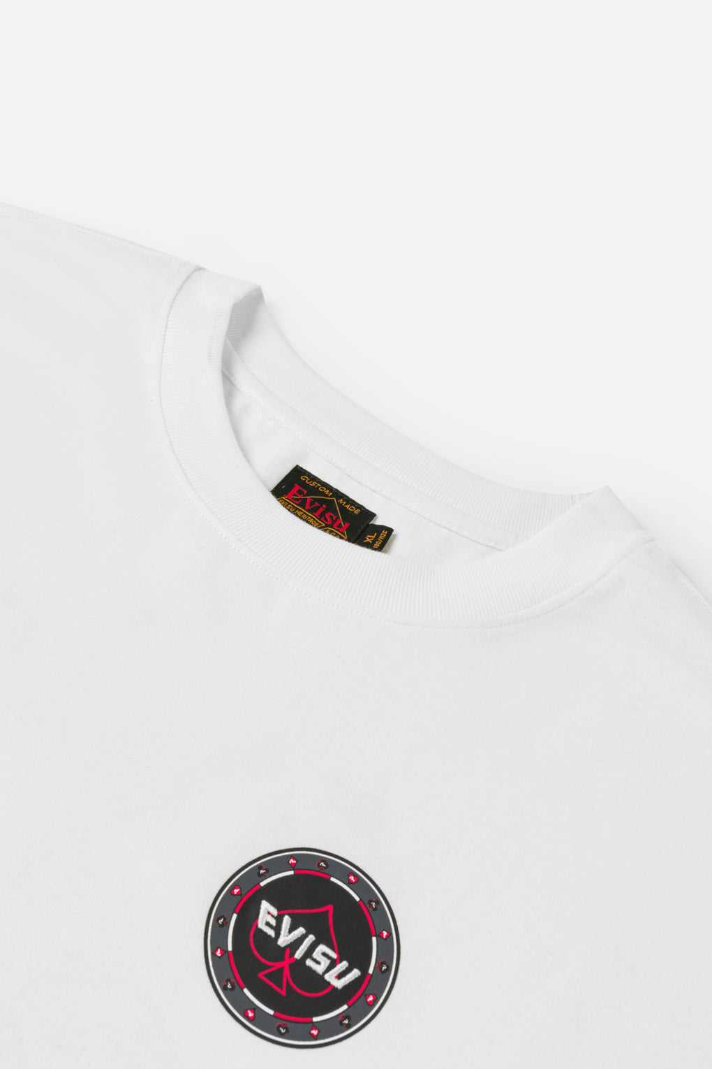 撲克幸運骰子植絨海鷗T恤 - 白