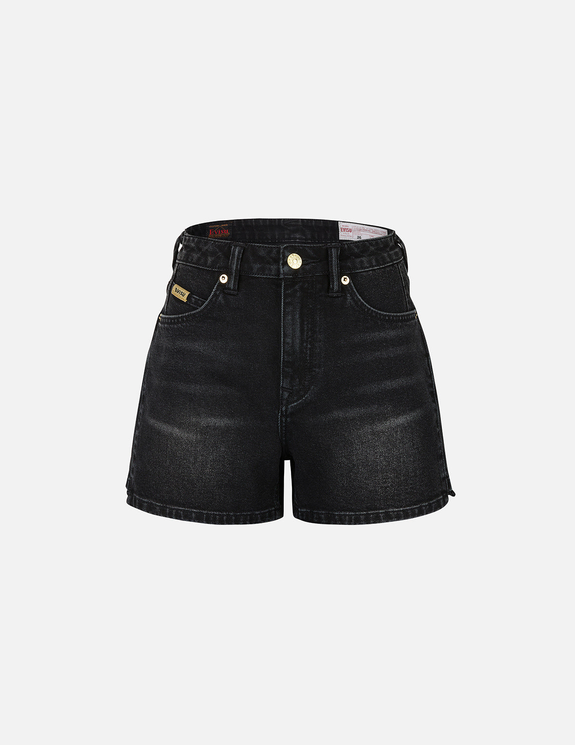 Knot Seagull Embroidery Loose Fit Denim Shorts