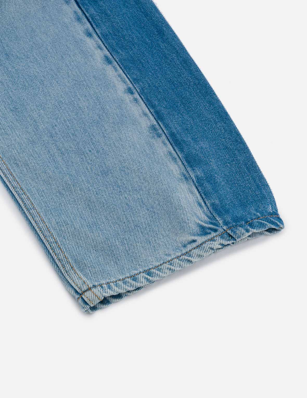 冰裂水洗破損海鷗燈籠牛仔褲