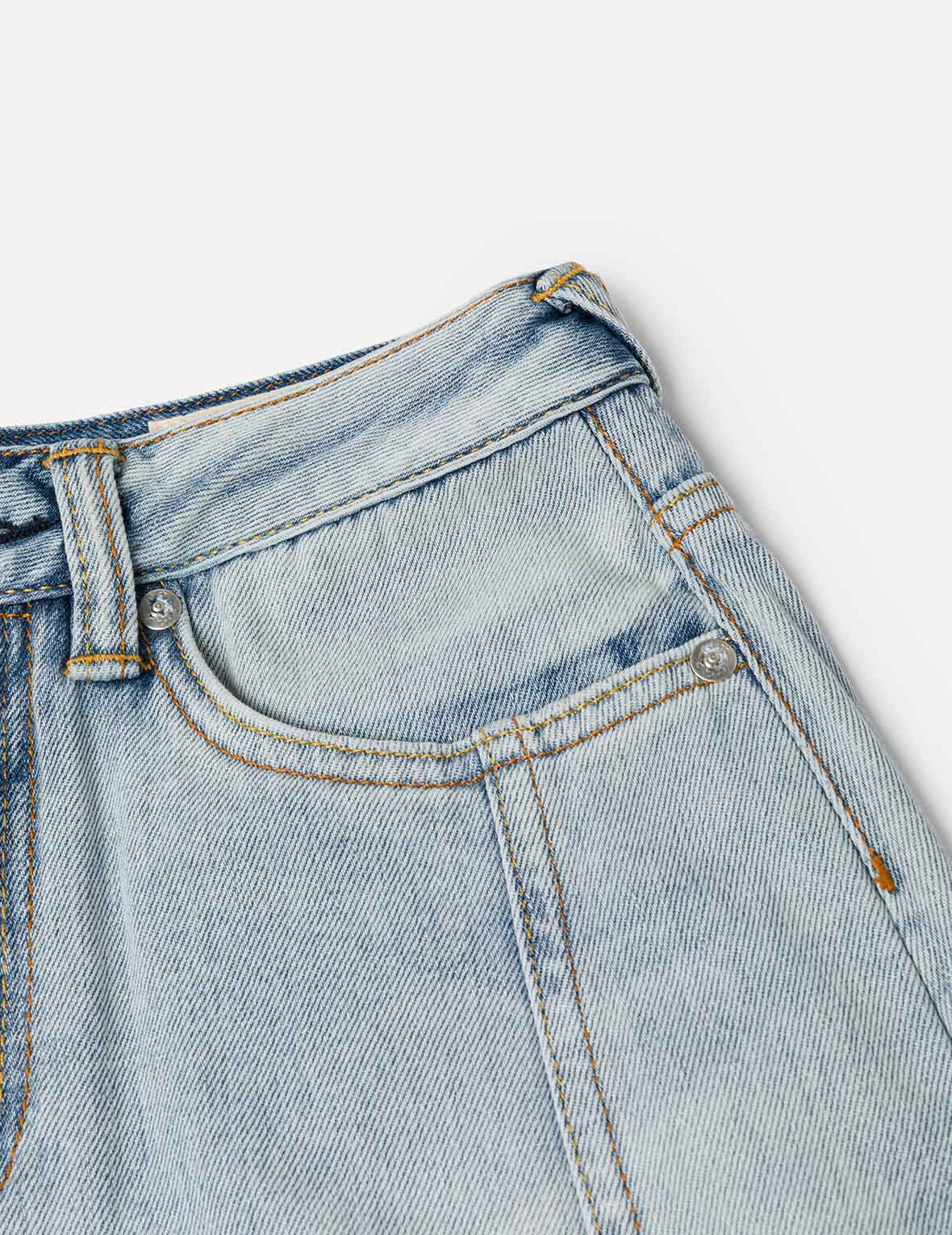 洗水解構海鷗時尚版型牛仔中裙