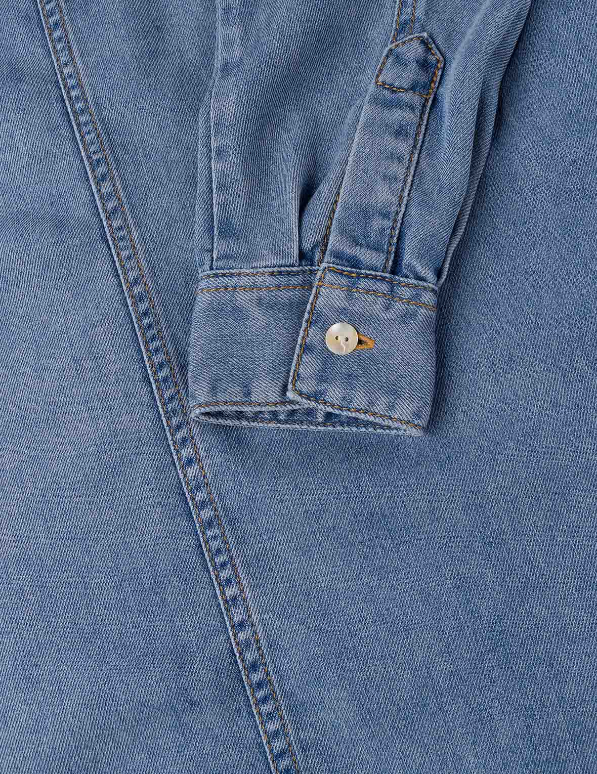 Cat Embroidery Denim Dress