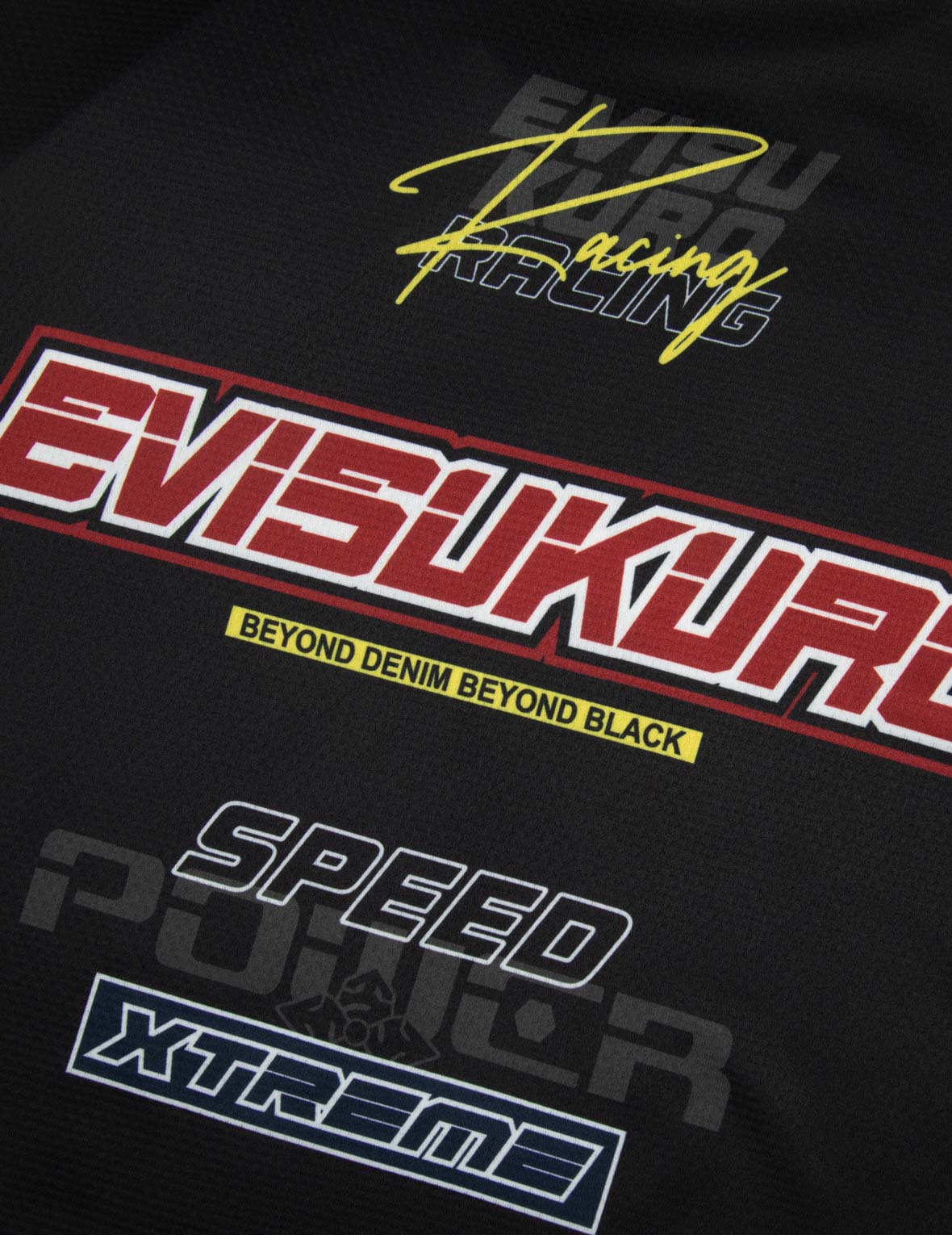 Chrome Fire and Multi-Logo Regular Fit Long-Sleeve Racing T-Shirt