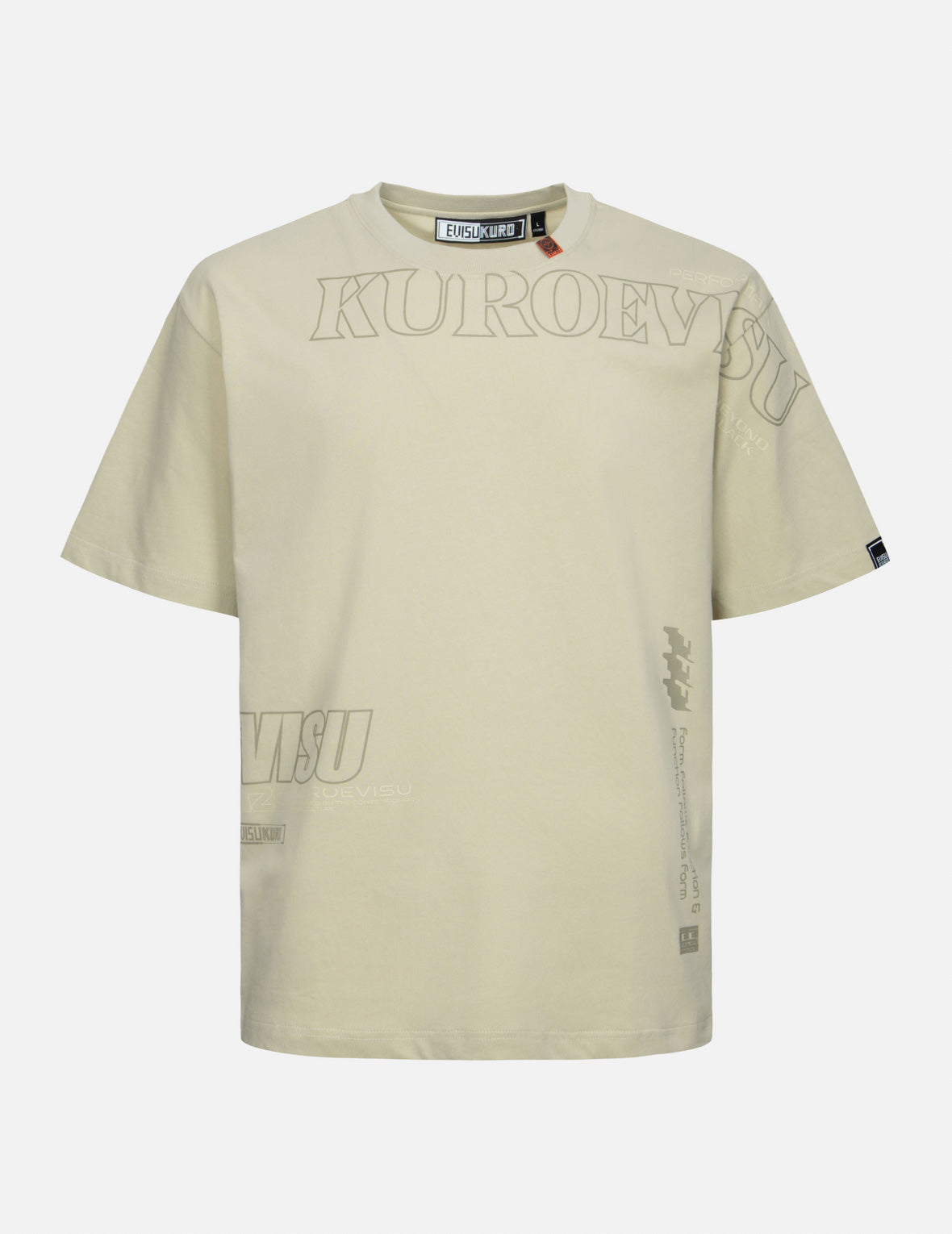 Logo and Slogan Print Fashion Fit T-Shirt