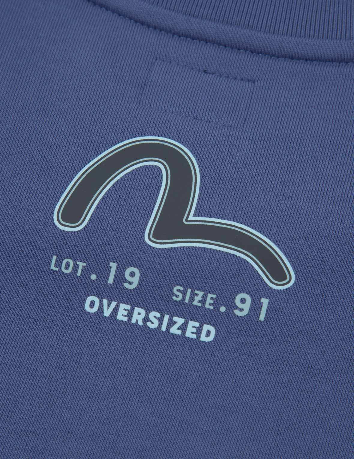 Retro Logo Print Oversized Sweatshirt