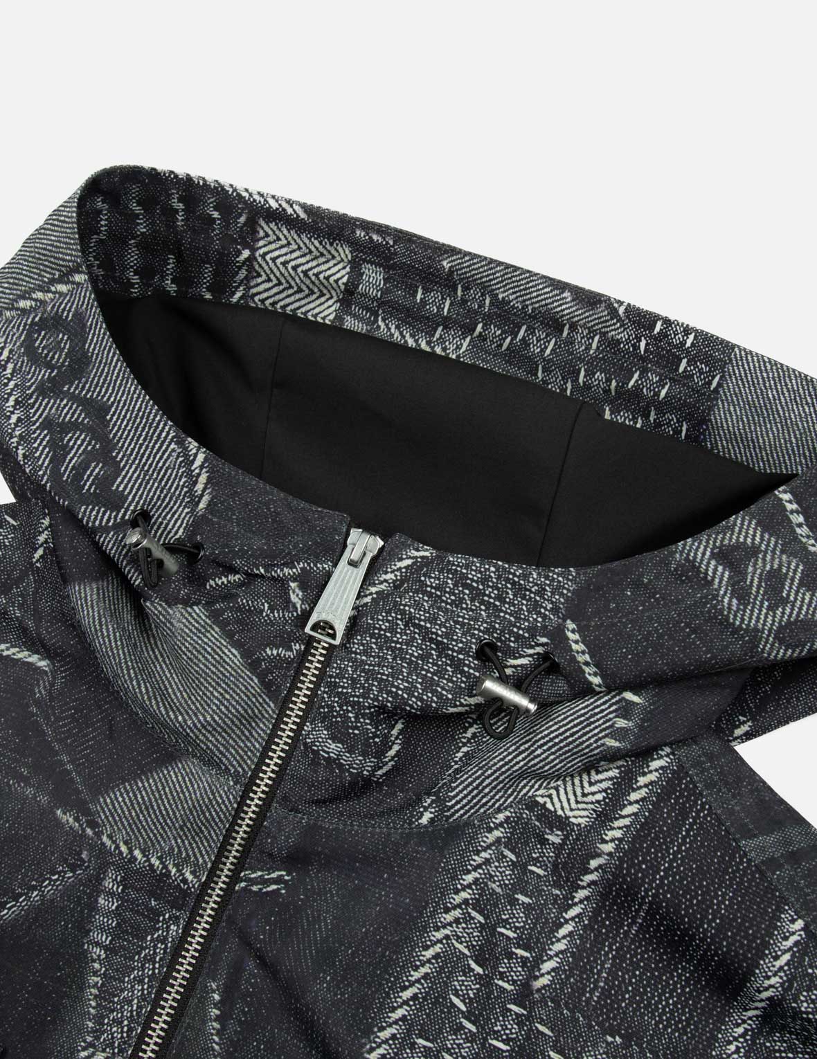 Wheel of Wisdom and Seagull Embroidery Regular Fit Denim Jacket