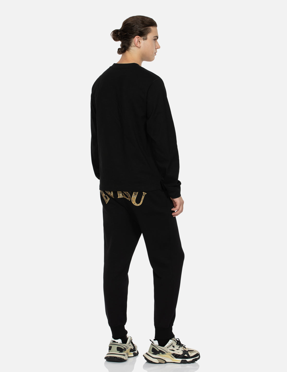 海鷗織錦貼布常規版型長袖T恤