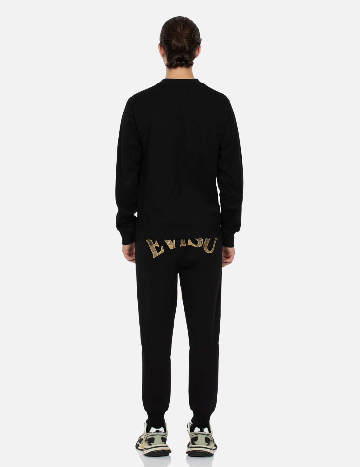 海鷗織錦貼布常規版型長袖T恤