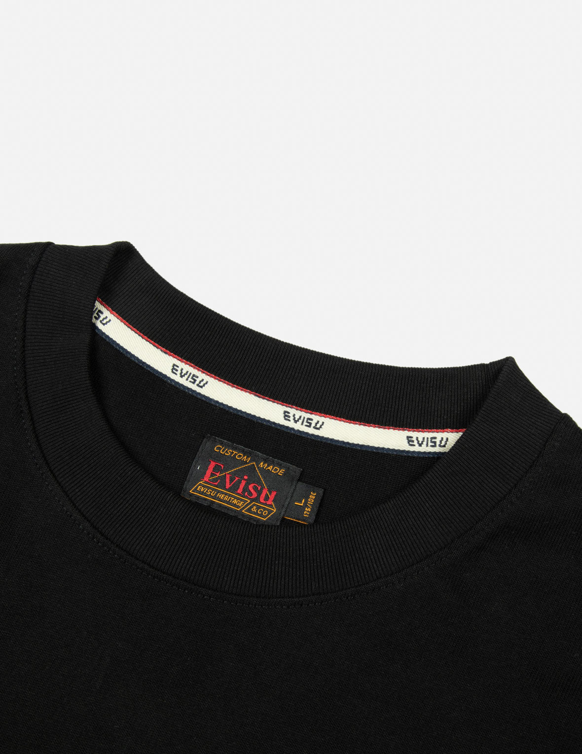 海鷗織錦貼布常規版型長袖T恤