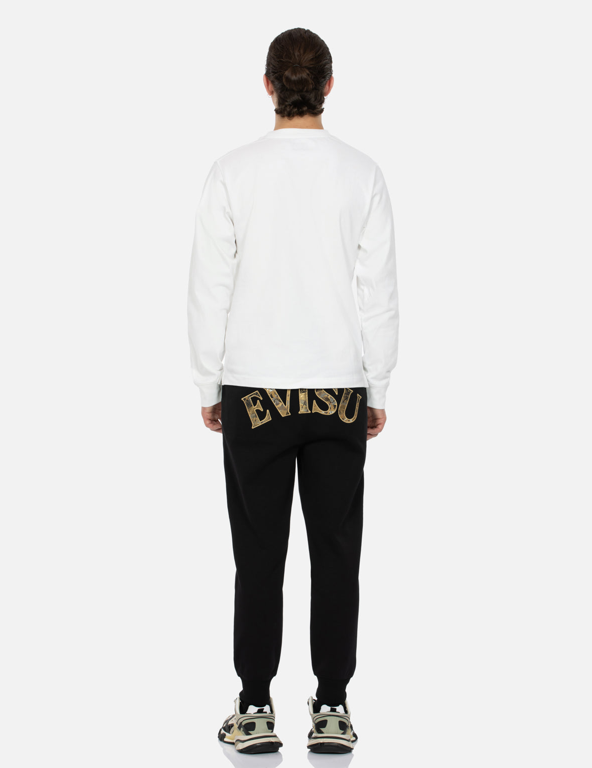 海鷗織錦貼布常規版型長袖T恤