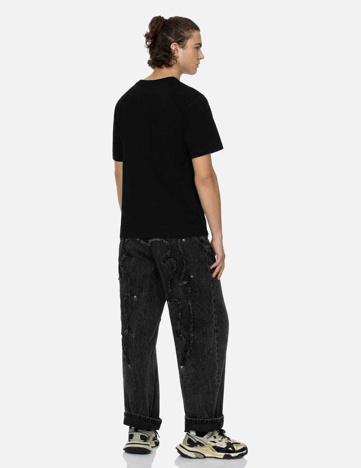 信樂狸和達摩印花常規版型T恤