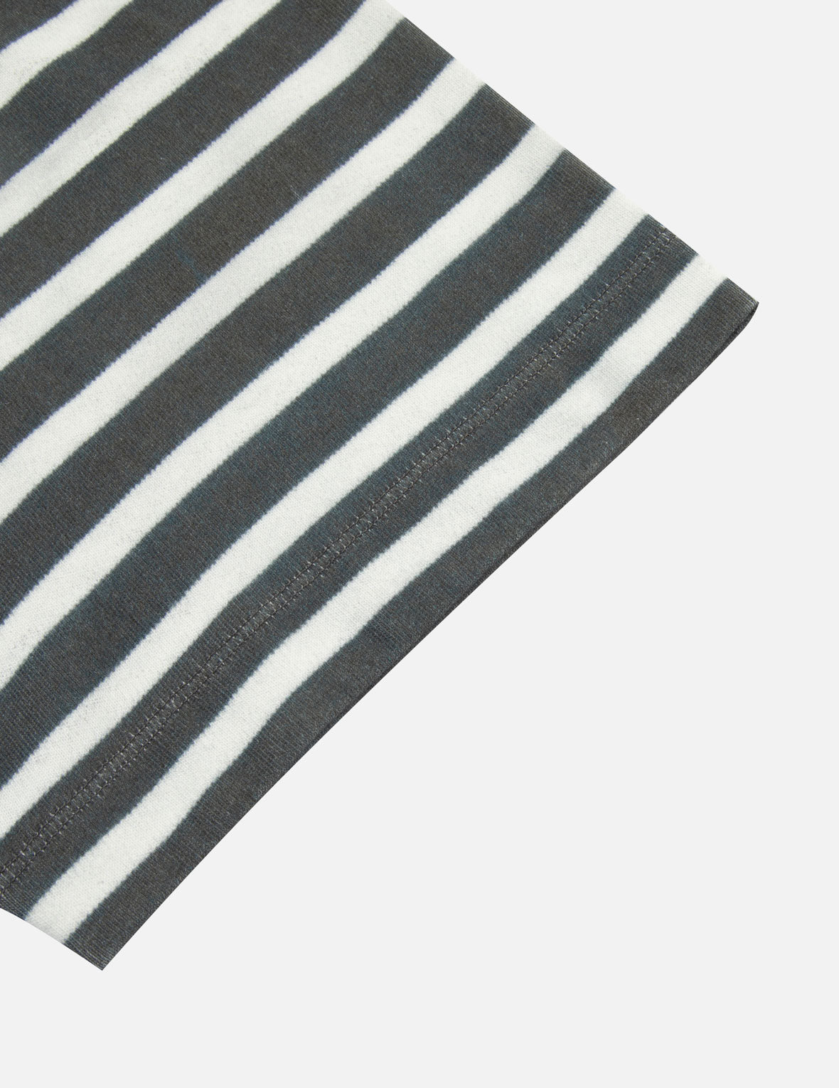 錯視與海鷗印花寬版條紋T恤