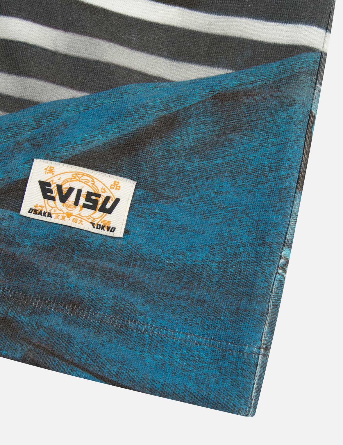 錯視與海鷗印花寬版條紋T恤