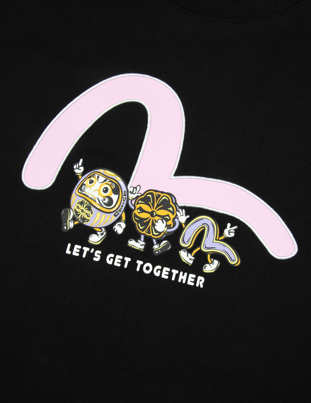 多重印花男友款T恤