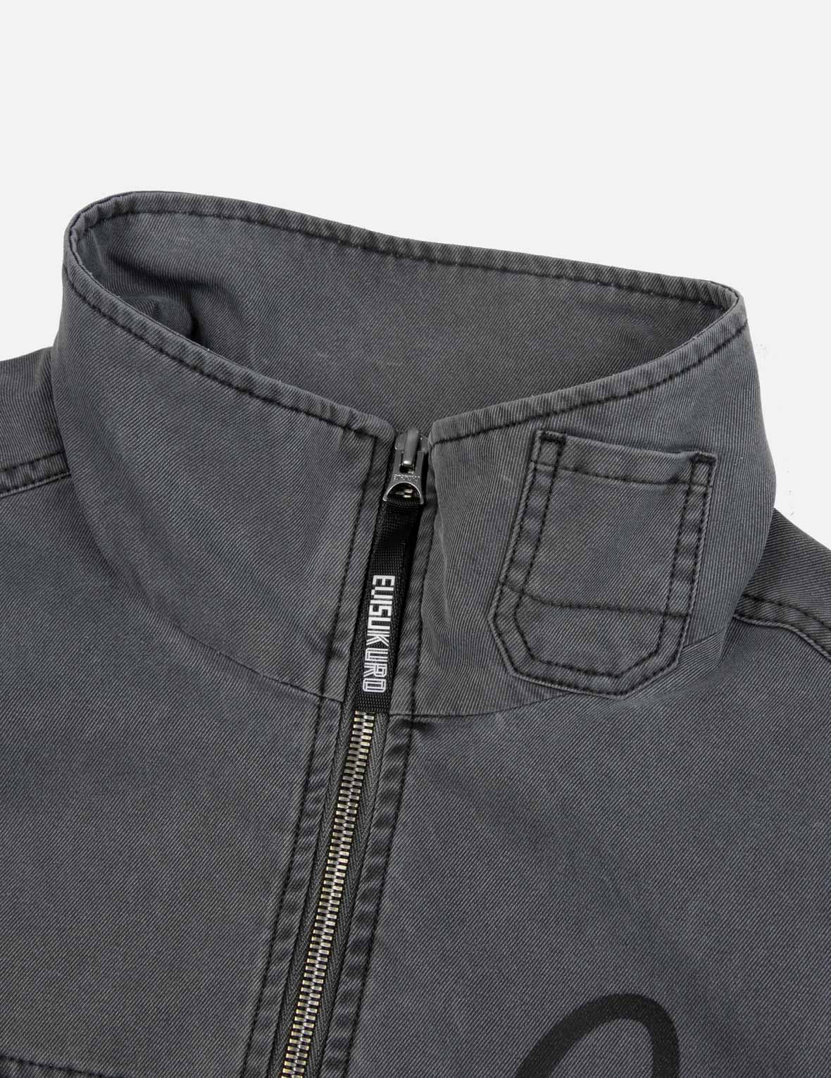 多口袋超寬版工裝外套