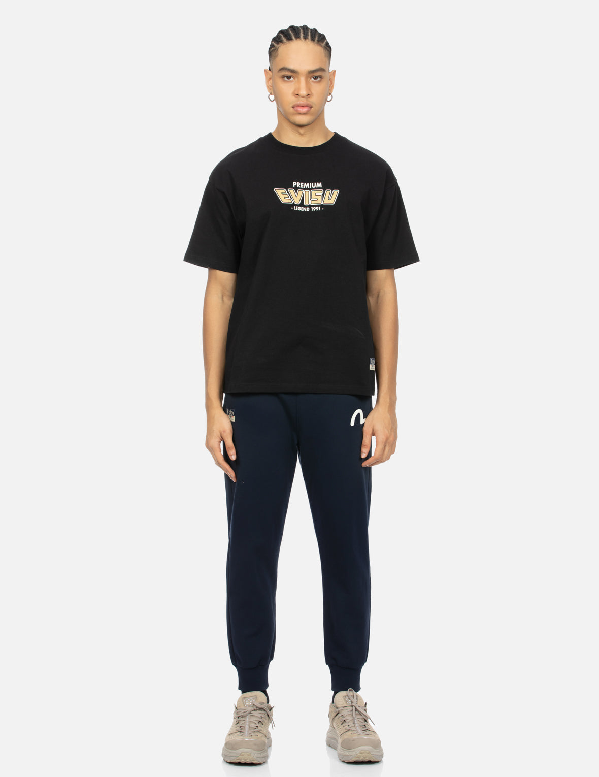 海鷗滿地大M印花常規版型運動褲