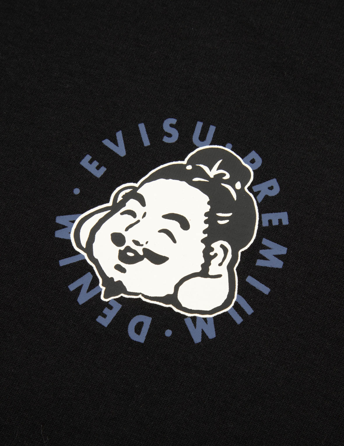 玩樂佛頭與重疊海鷗大M印花常規版型T恤