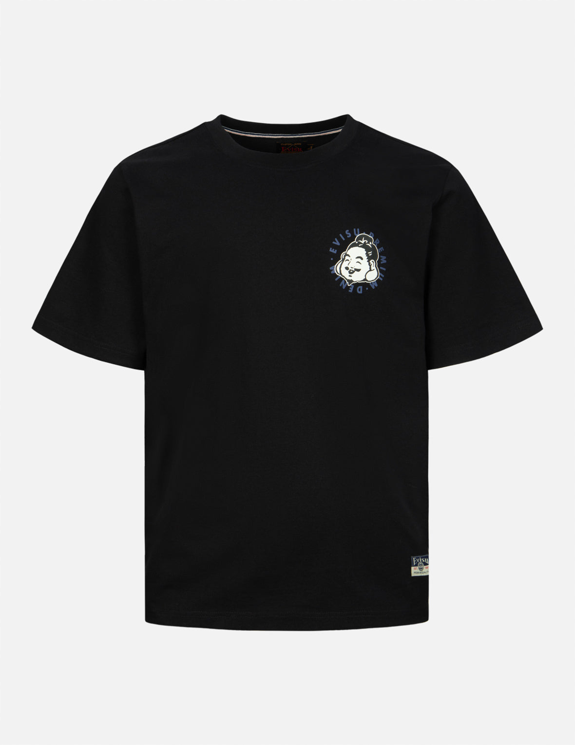 玩樂佛頭與重疊海鷗大M印花常規版型T恤