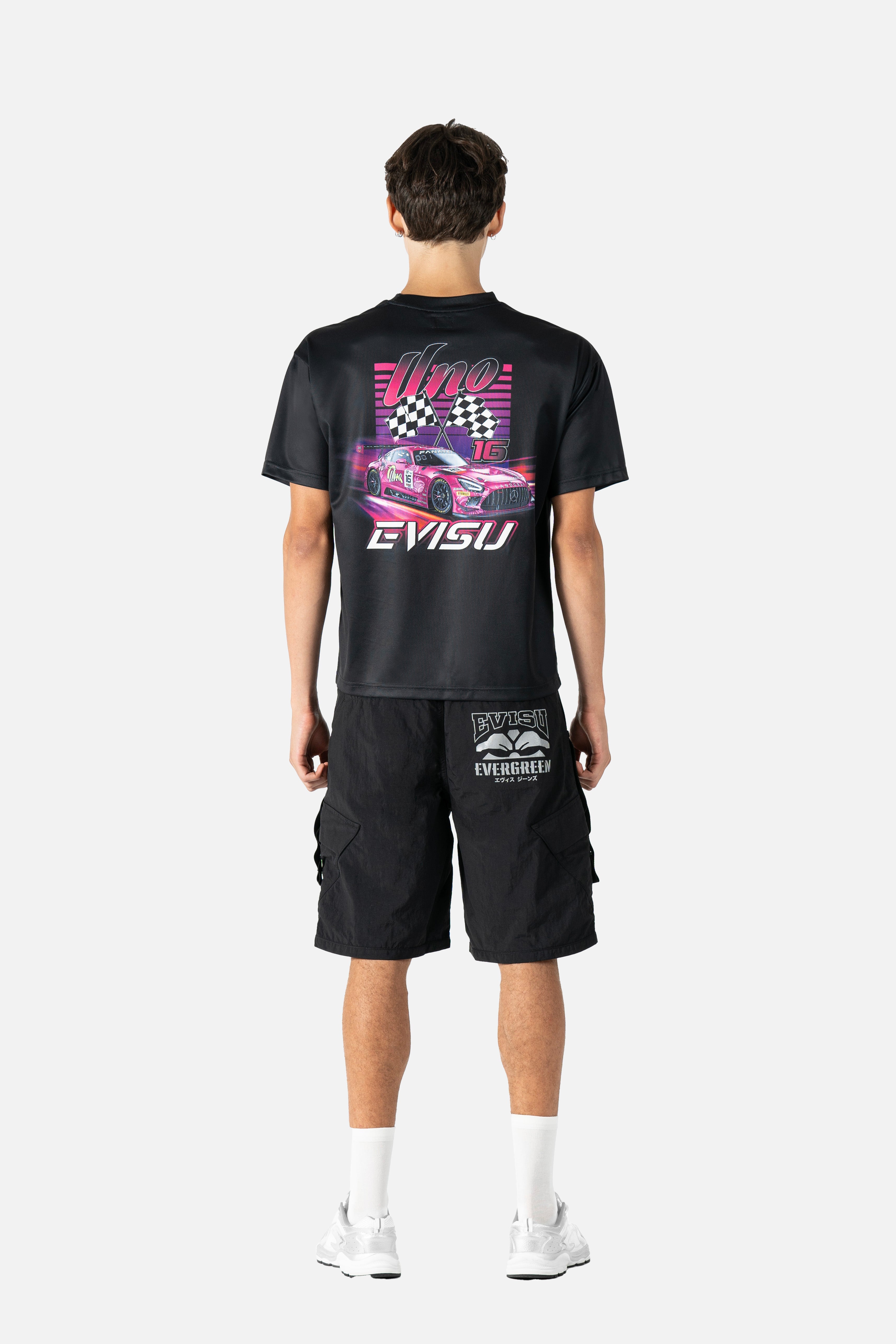 EVISU X UNO RACING 限量版寬版休閒T恤