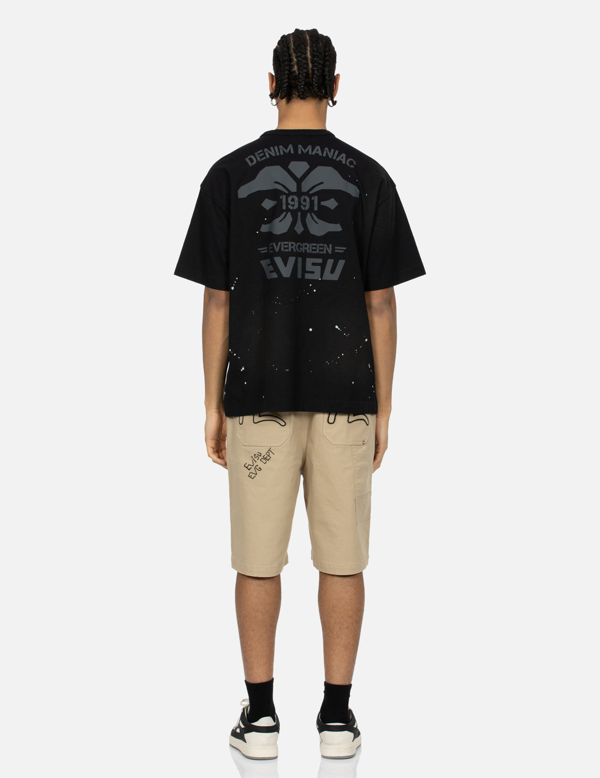 Logo Embroidery and Multi-print Loose Fit T-shirt