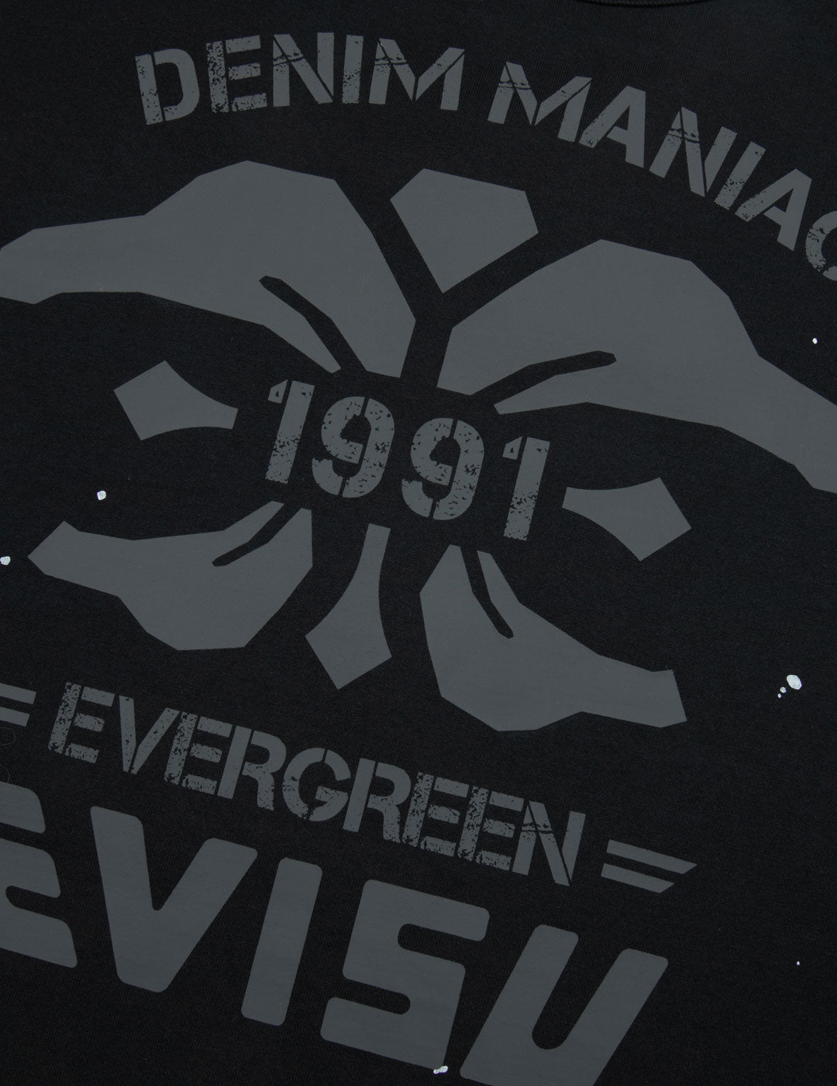 Logo Embroidery and Multi-print Loose Fit T-shirt