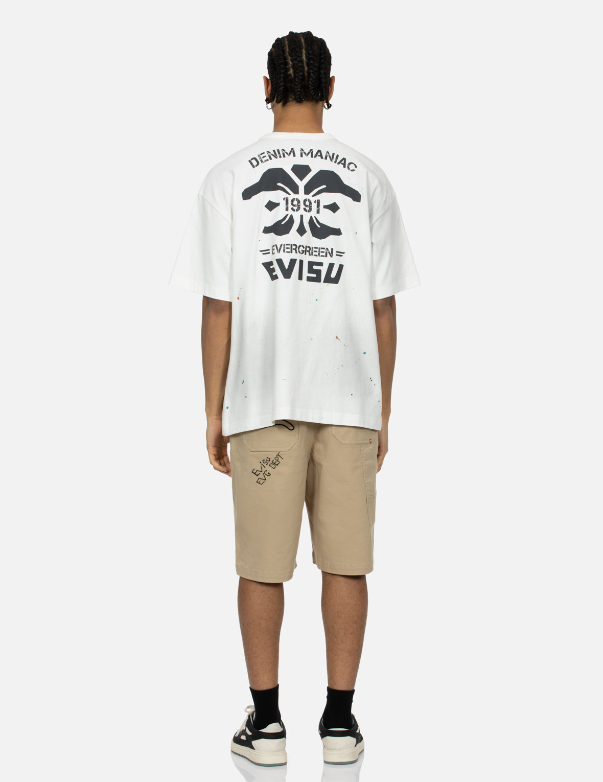 Logo Embroidery and Multi-print Loose Fit T-shirt