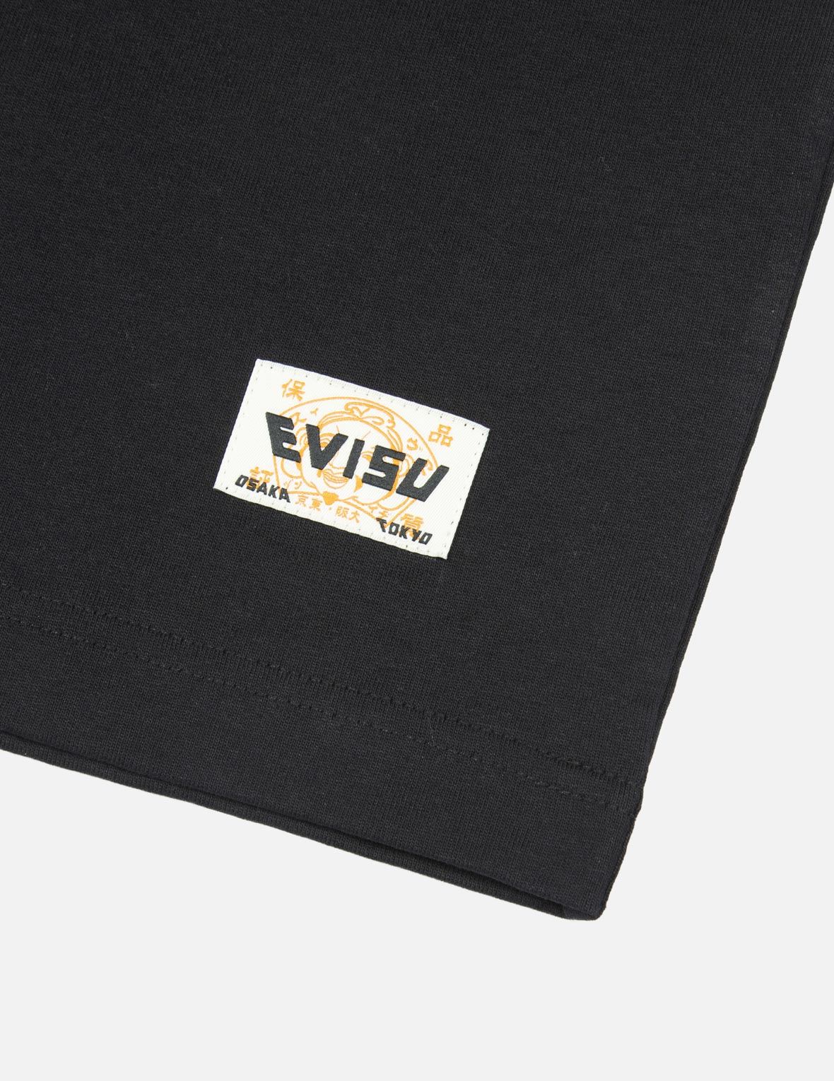 發泡線跡家花和海鷗大M印花寬版T恤