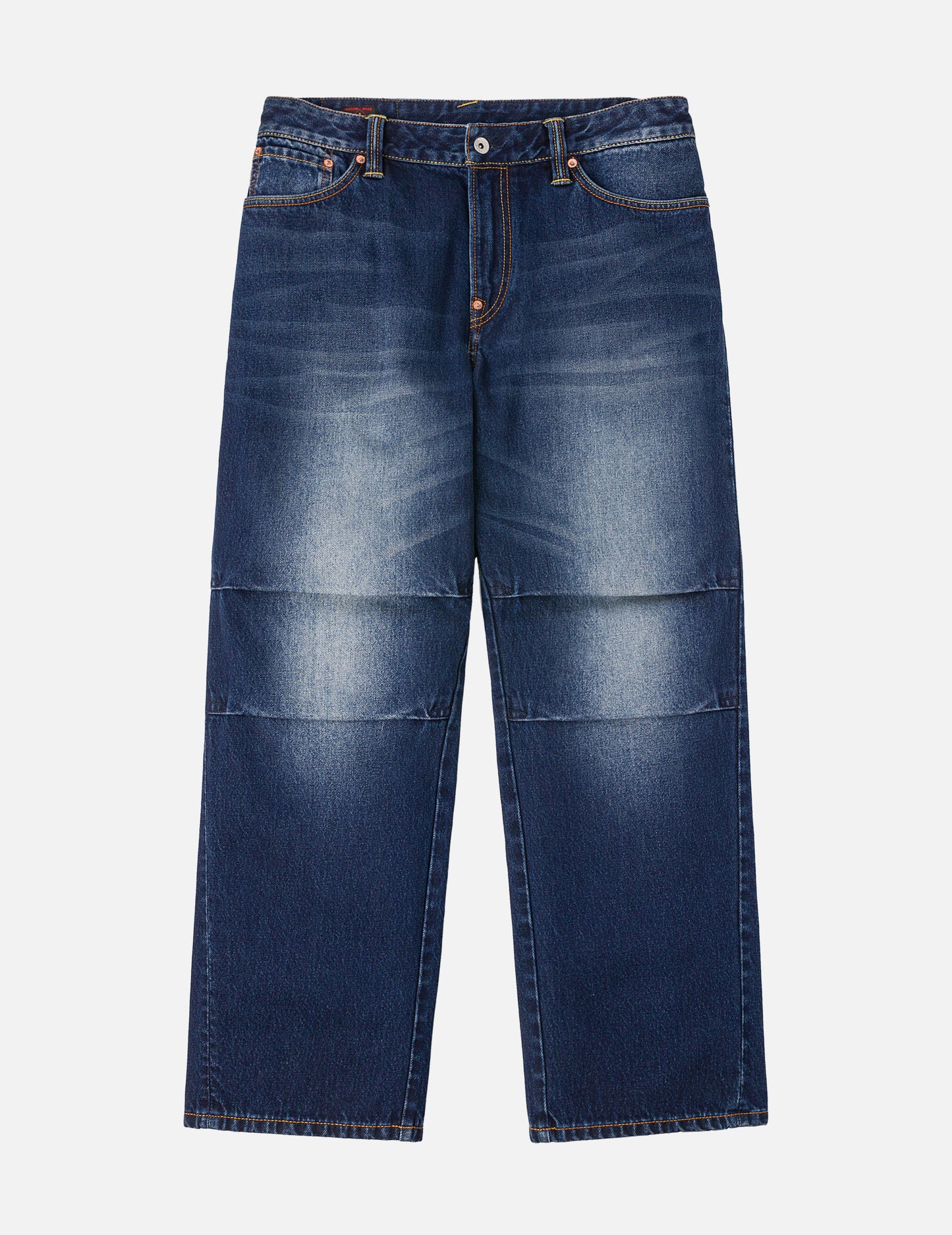 Hand-Drawn Seagull Print 3D Fit Jeans