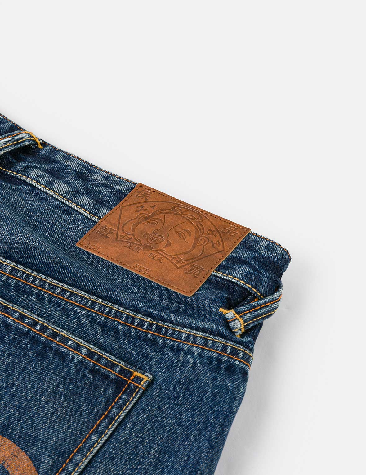 Distressed Seagull Print Regular Fit Denim Jeans