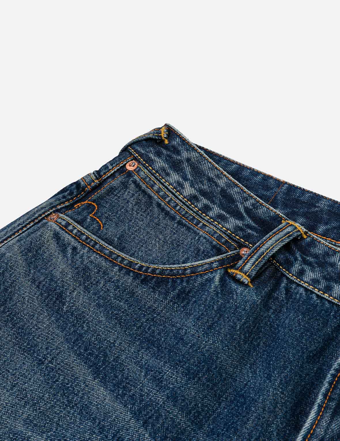 Distressed Seagull Print Regular Fit Denim Jeans