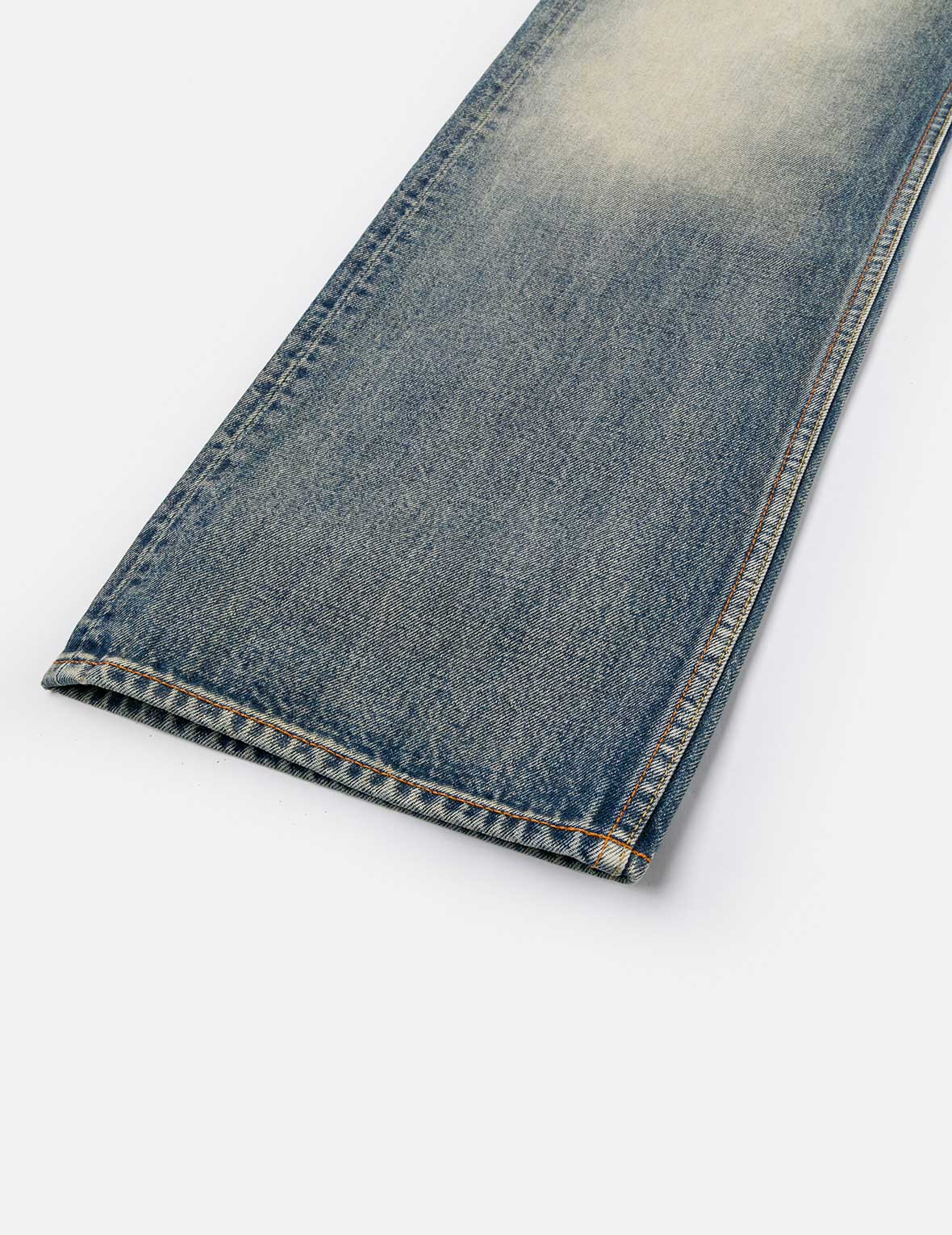 Distressed Seagull Print Regular Fit Denim Jeans