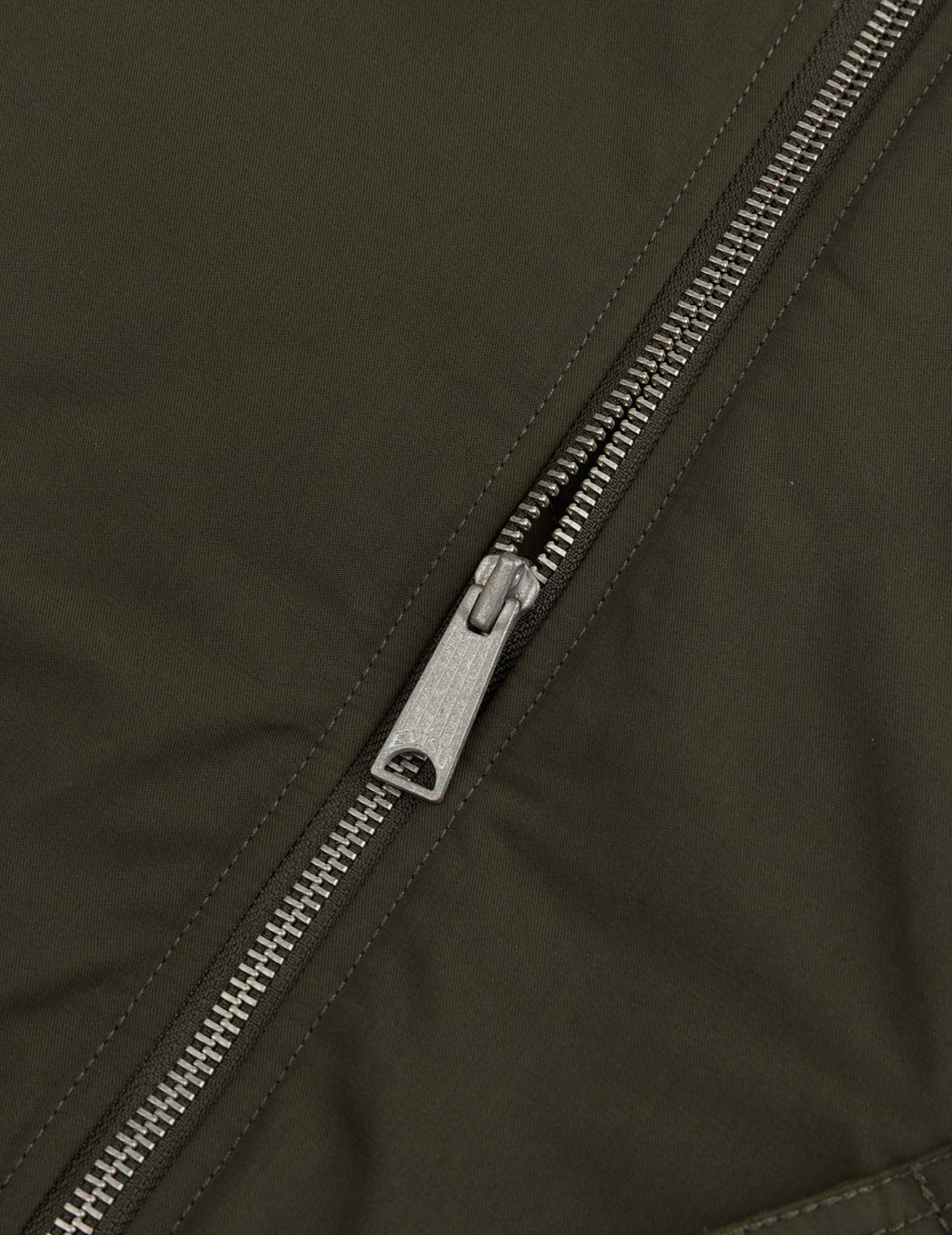 E and Seagull Appliqué Print Regular Fit Bomber Jacket