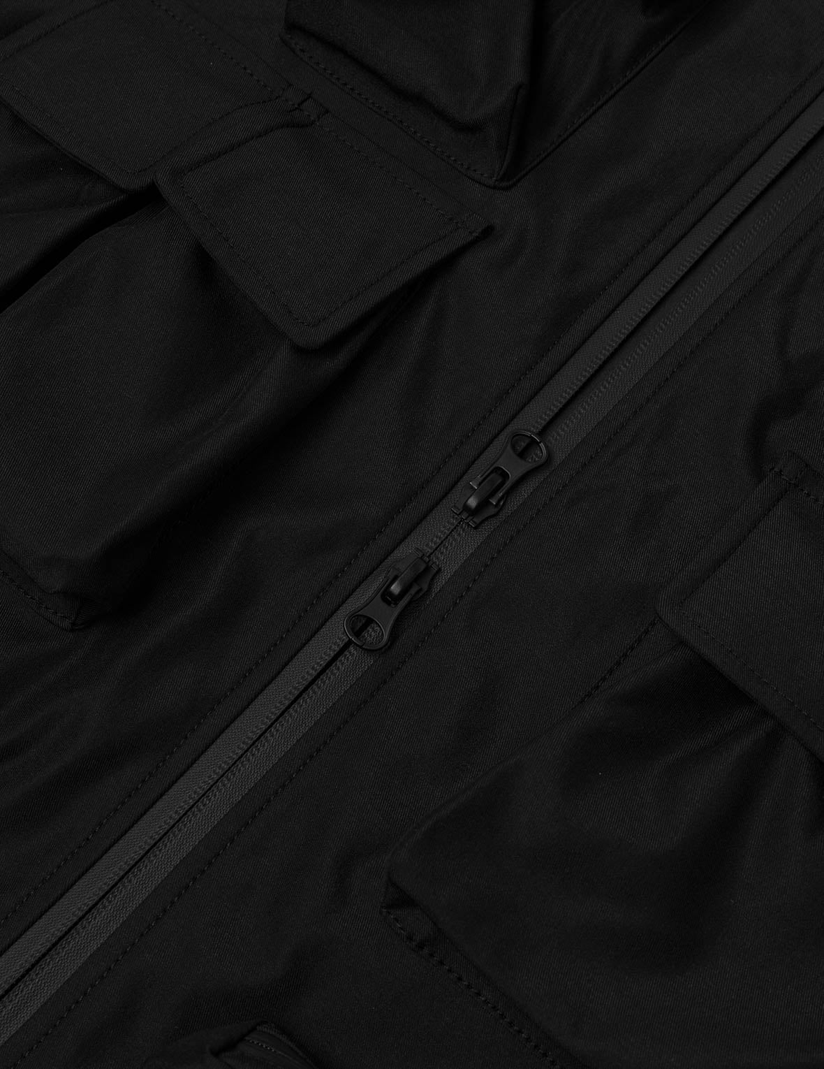 Multi-Pocket Regular Fit Outdoor Jacket with Detachable Hood