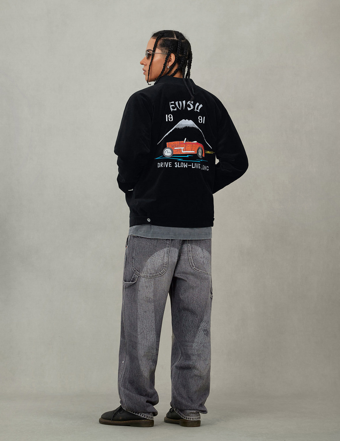 復古絲絨常規版型夾棉橫須賀外套