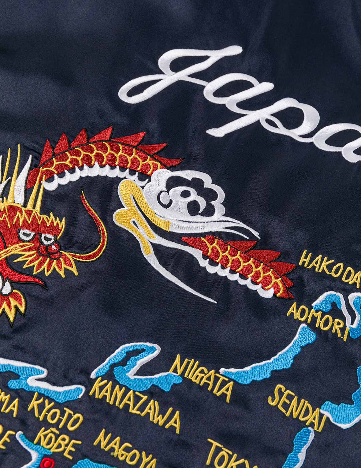 EVISU 檔案刺繡常規版型夾棉橫須賀外套