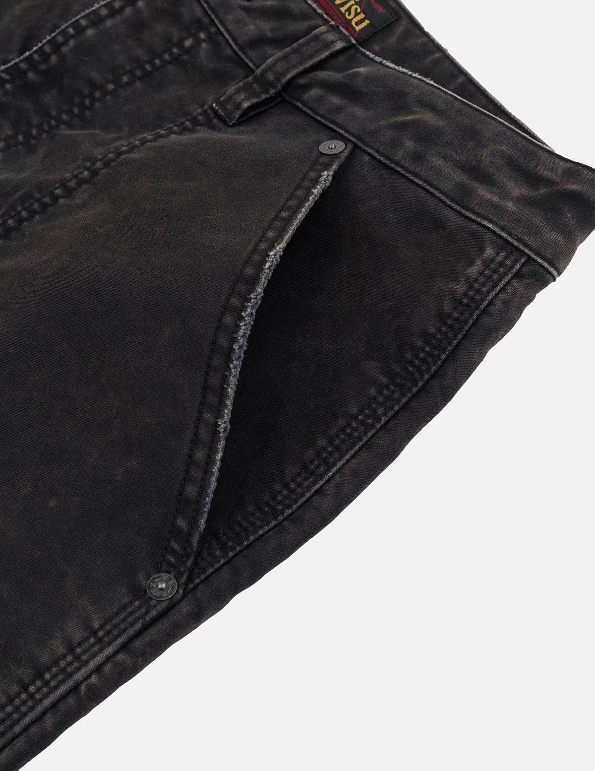 斑駁海鷗印花和多口袋常規版型工裝褲