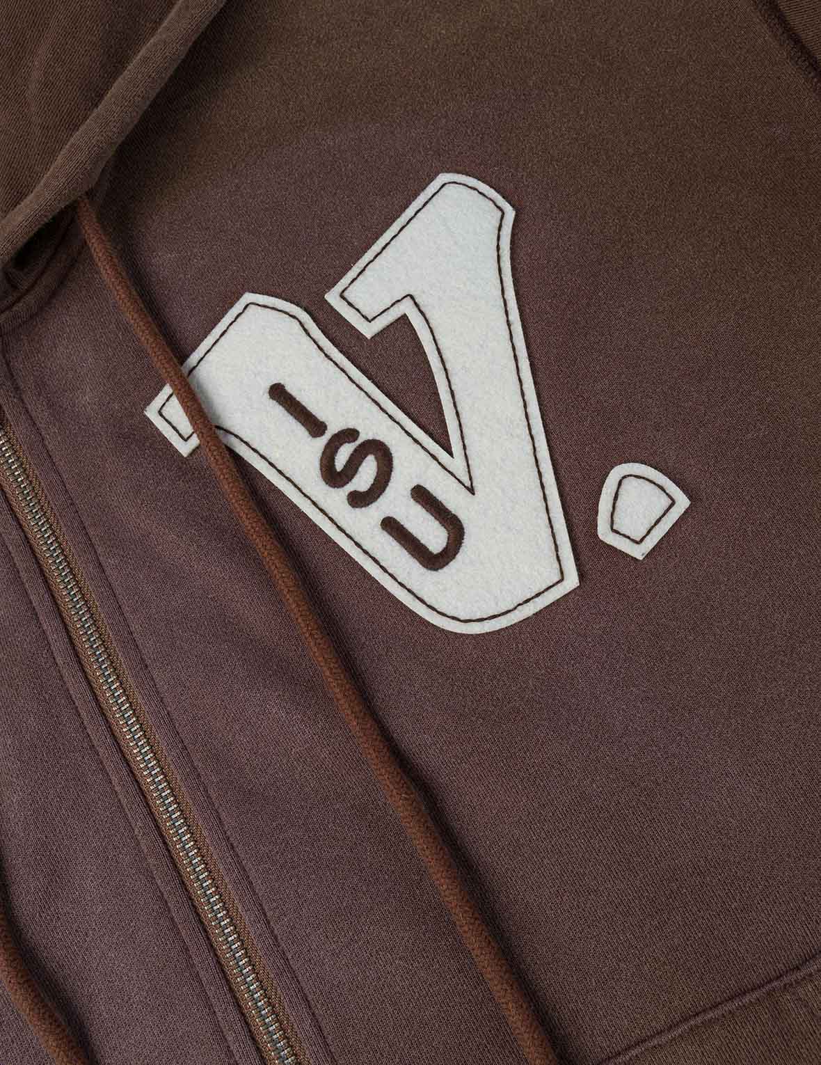 EV and Seagull Patches Embroidery Relax Fit Hoodie Jacket