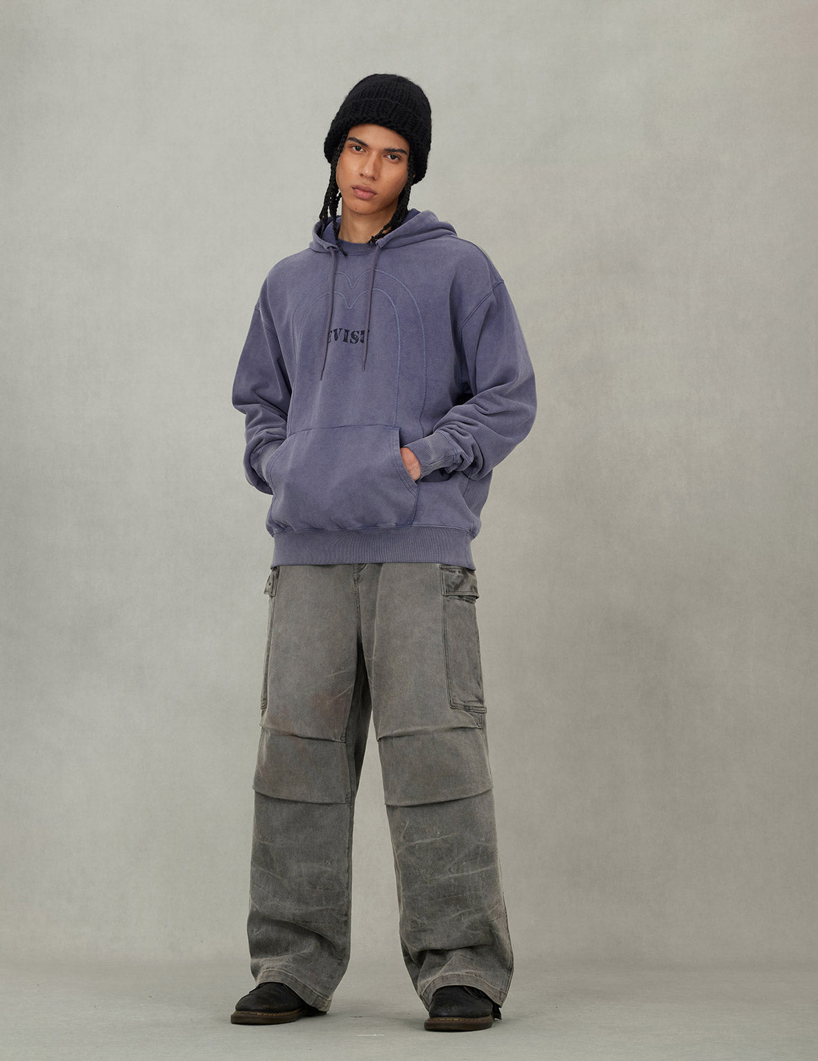 重洗大M刺繡常規版連帽衛衣