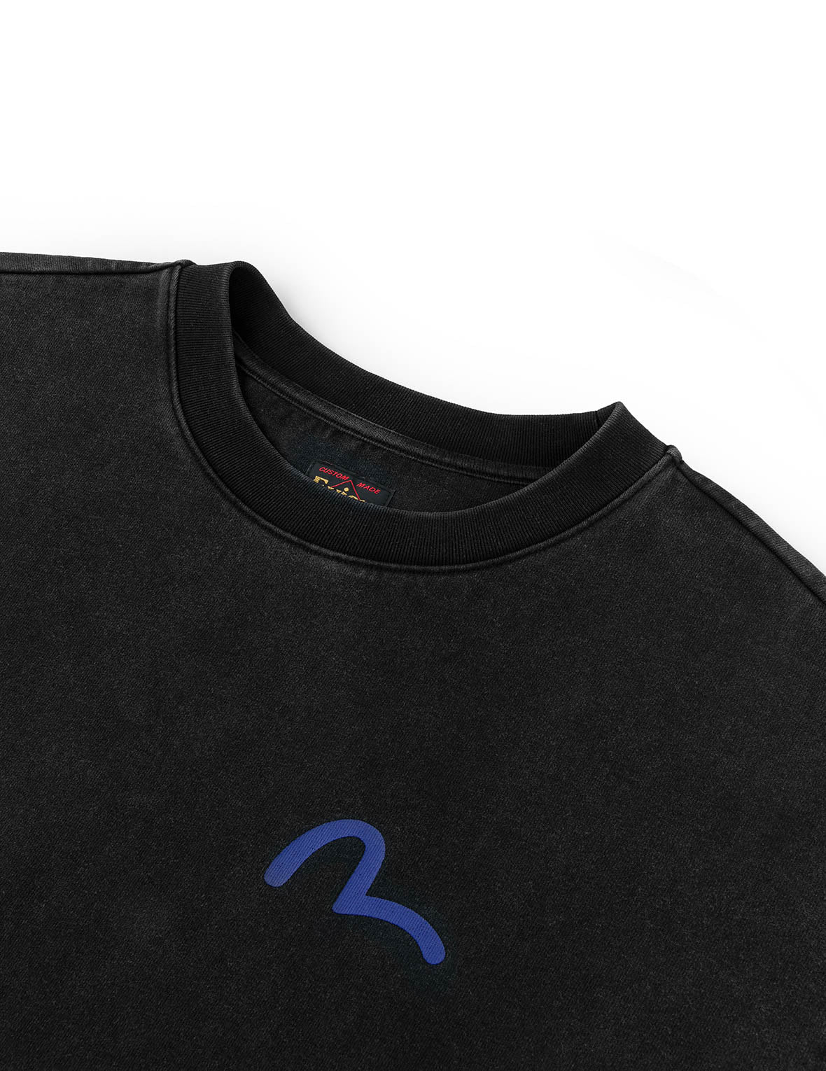 海鷗與美國舞蹈印花寬版休閒長袖T恤