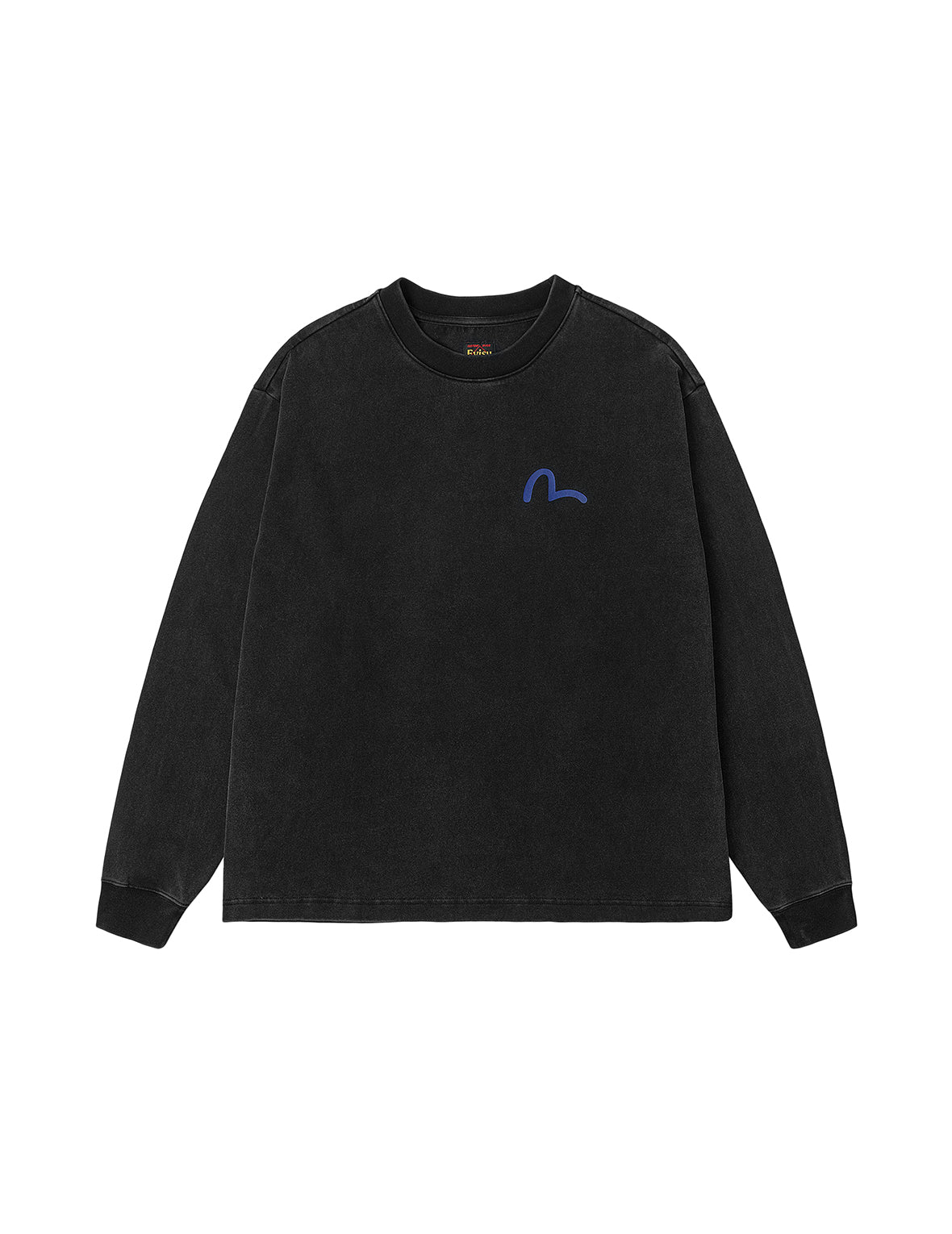 海鷗與美國舞蹈印花寬版休閒長袖T恤