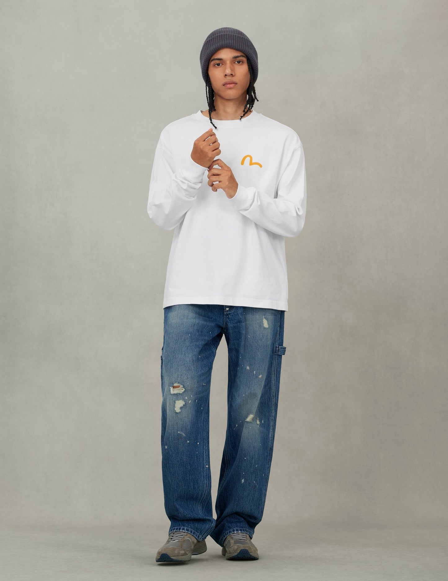 Classic 50s Cars Print Relax Fit Long-sleeve T-shirt – EVISU