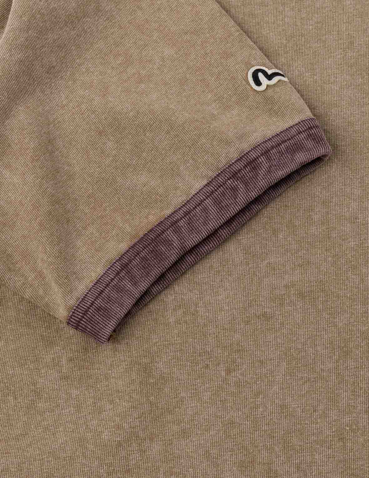 EVISU Workwear Print Relax Fit Ringer T-shirt