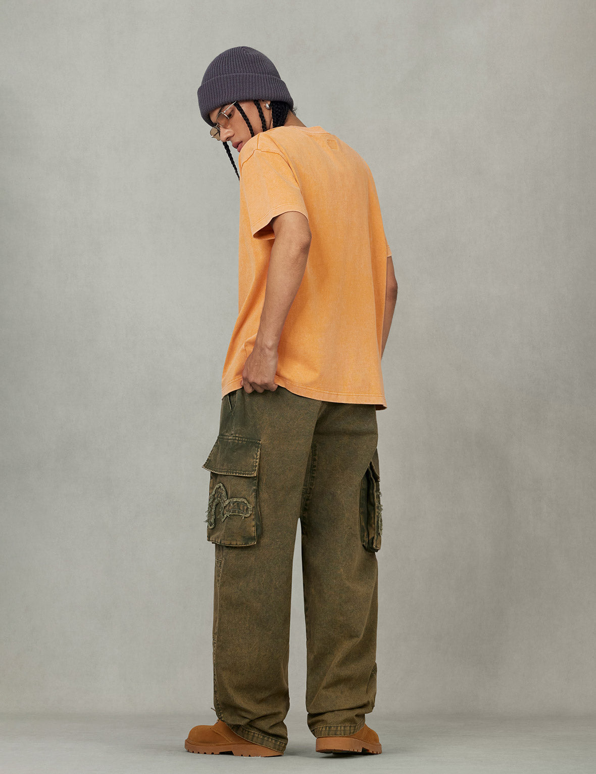 UFO Abduction Print Relax Fit T-shirt