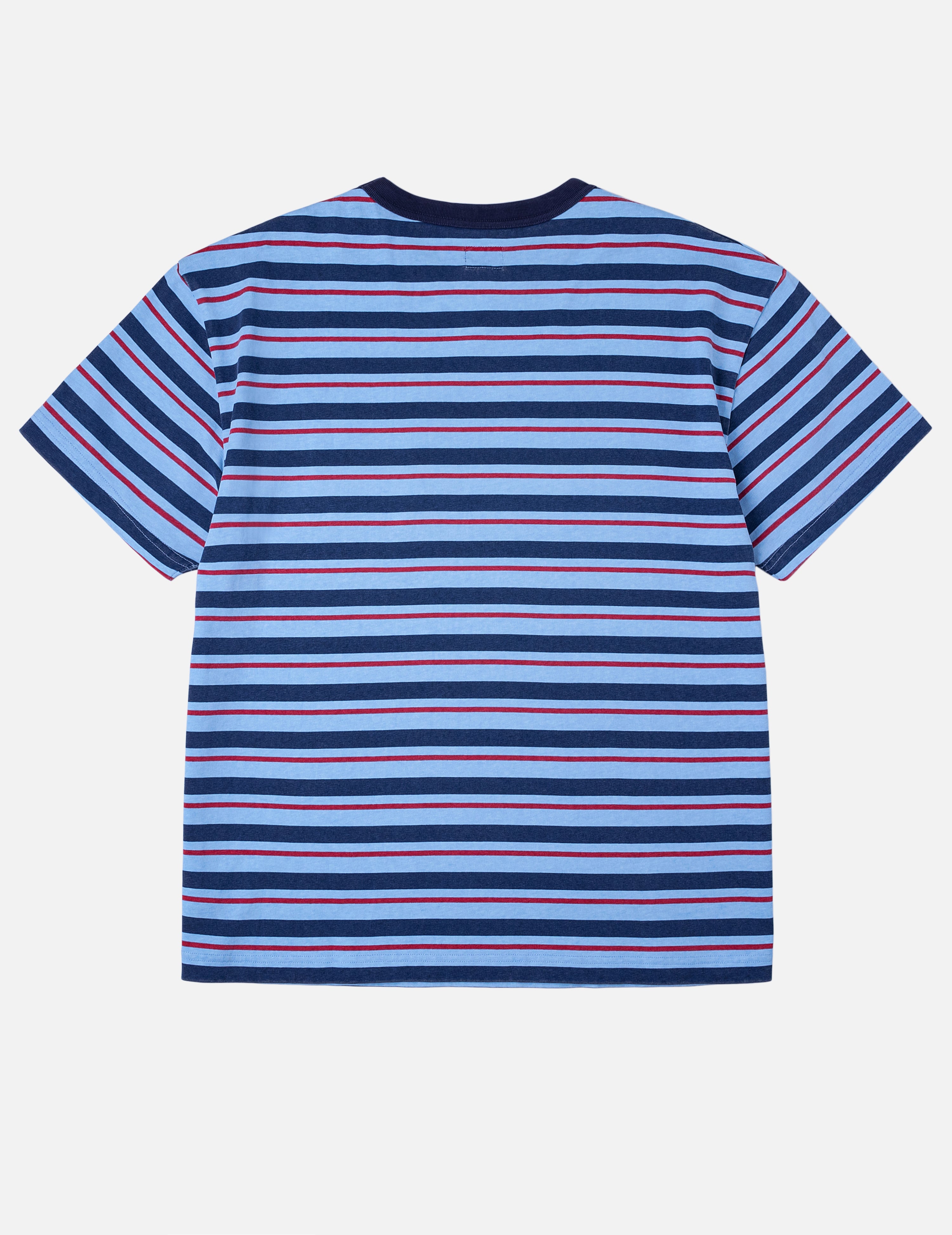 Seagull Appliqué Relax Fit Stripe T-Shirt