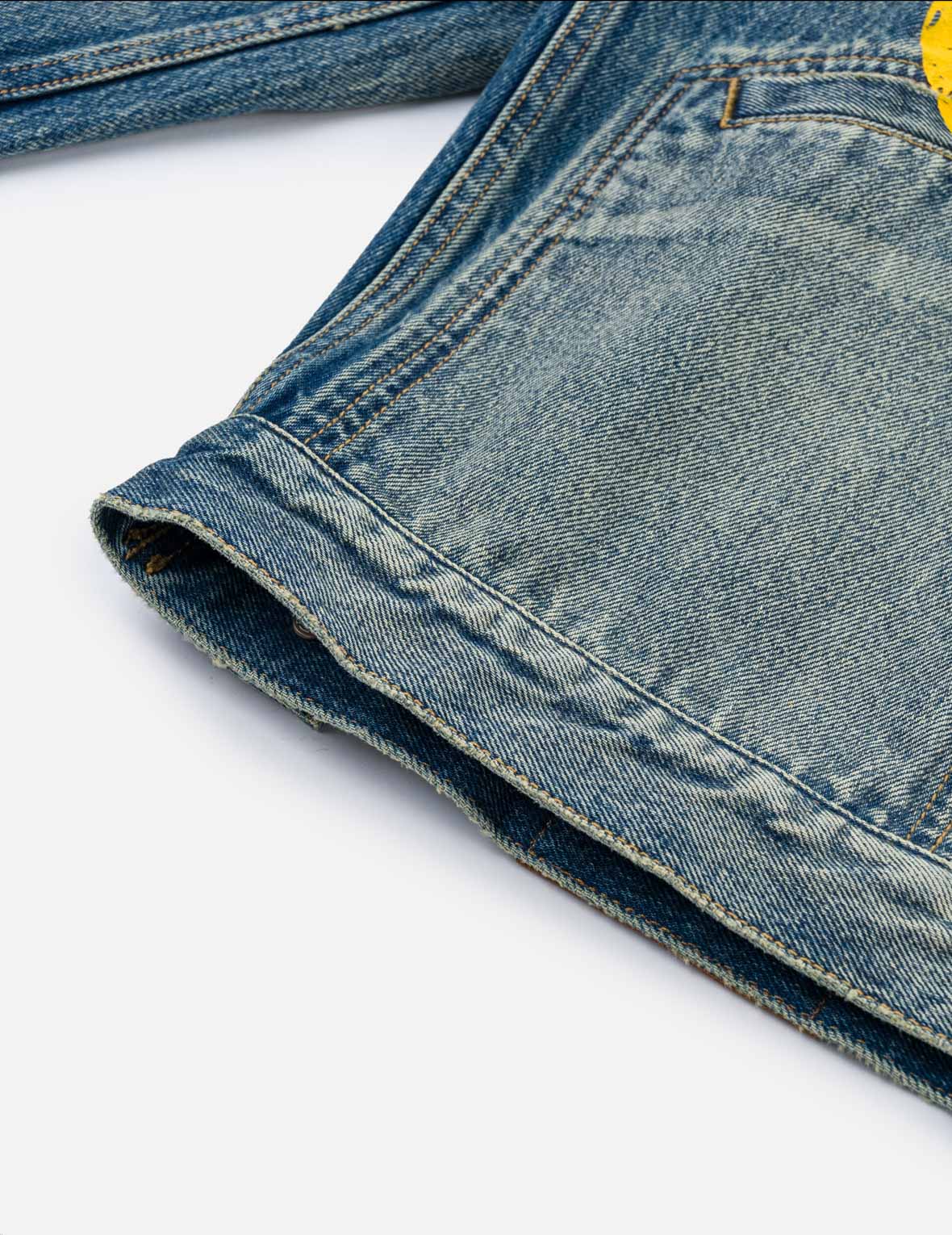 Evisu Logo Print Denim Work Jacket