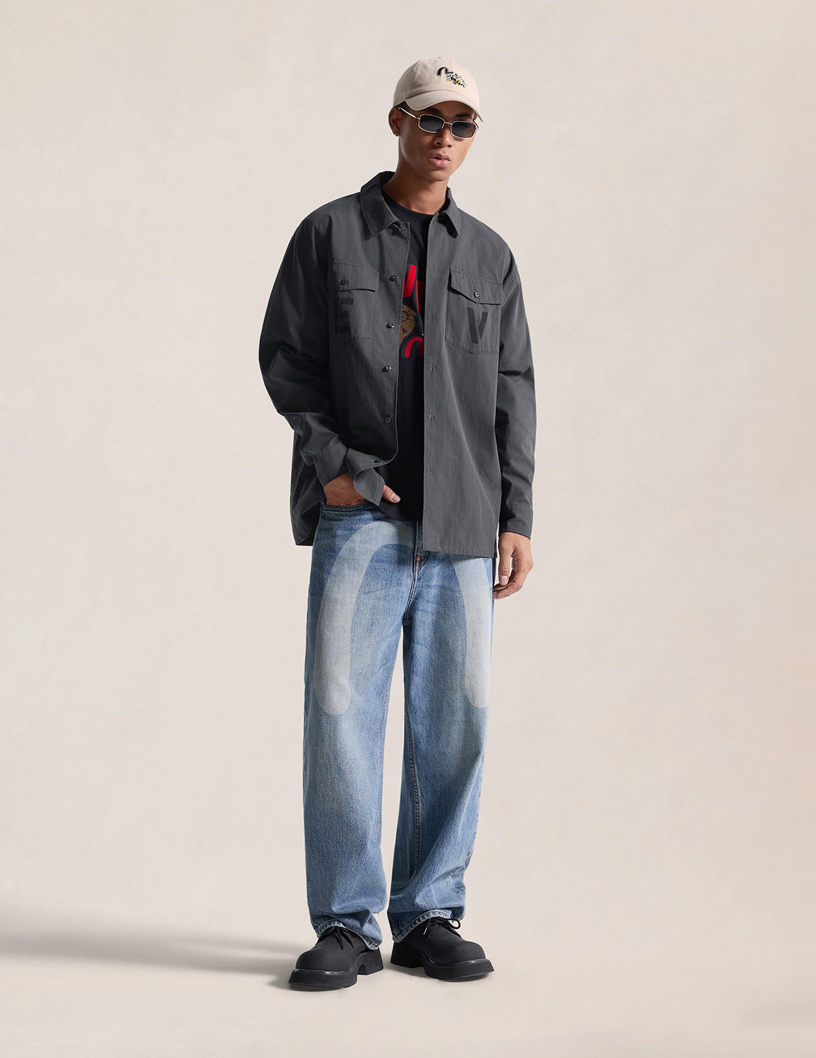 Washed Military Shirt