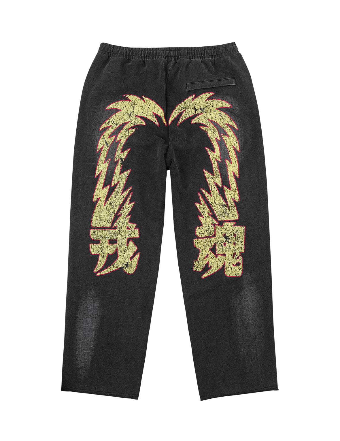 閃電戎魂大M水洗寬運動褲